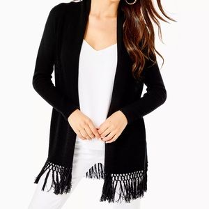 Lilly Pulitzer Tatum Long Fringe Cardigan